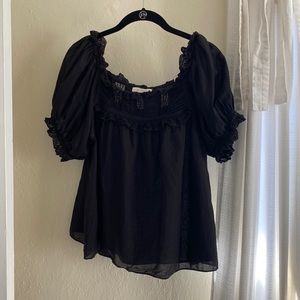Doen Frances Top in Black